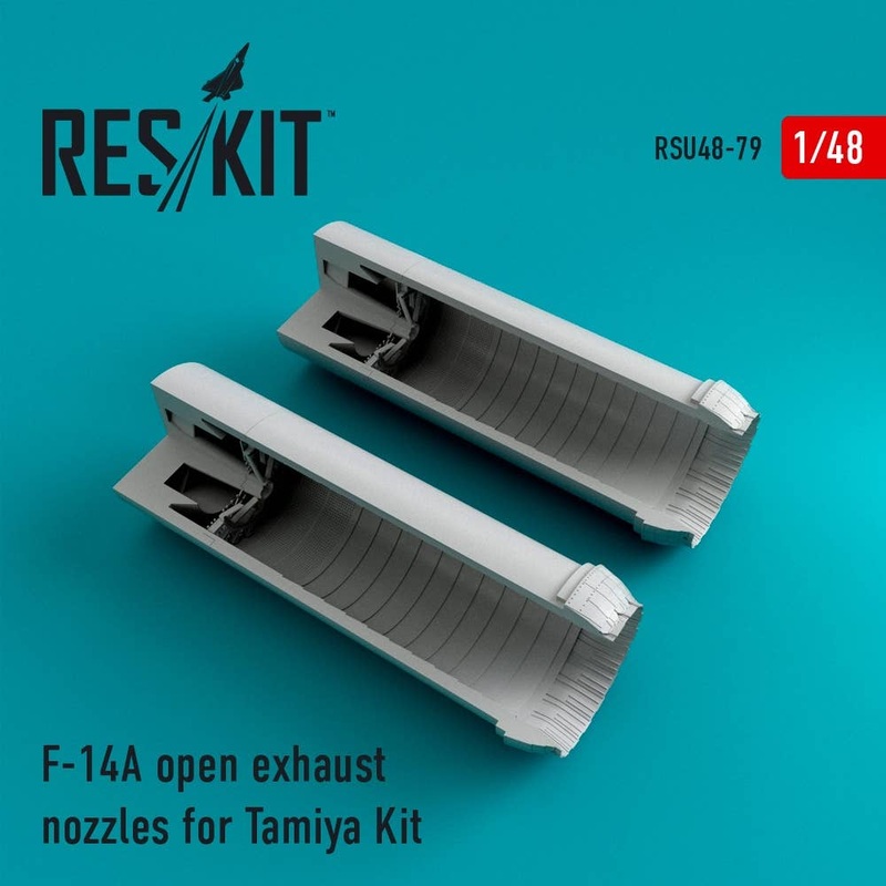 1/48 F-14A Tomcat Open Exhaust Nozzles (for Tamiya)