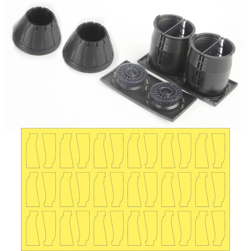 1/48 F-15 K/SG GE Exhaust Nozzle & After Burner Set (Closed)