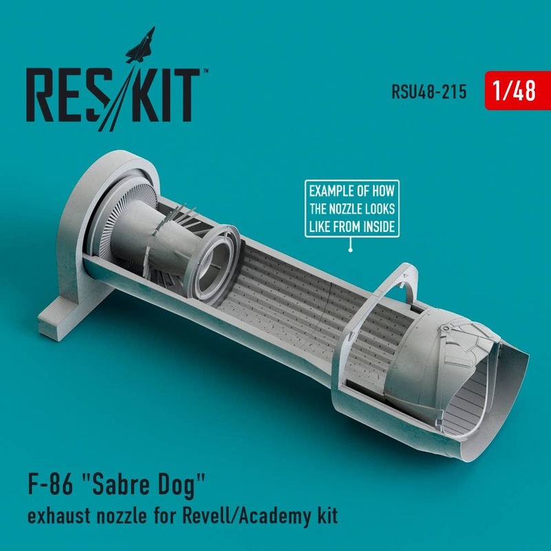 1/48 F-86 Sabre Dog exhaust nozzle for Revell/Academy kit