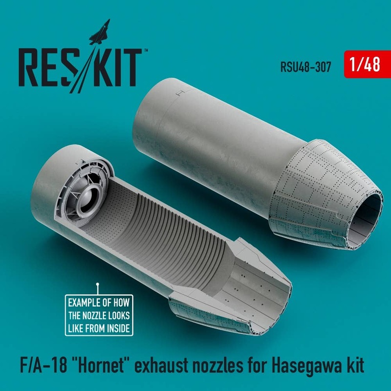 1/48 F/A-18 Hornet exhaust nozzles for Hasegawa kit