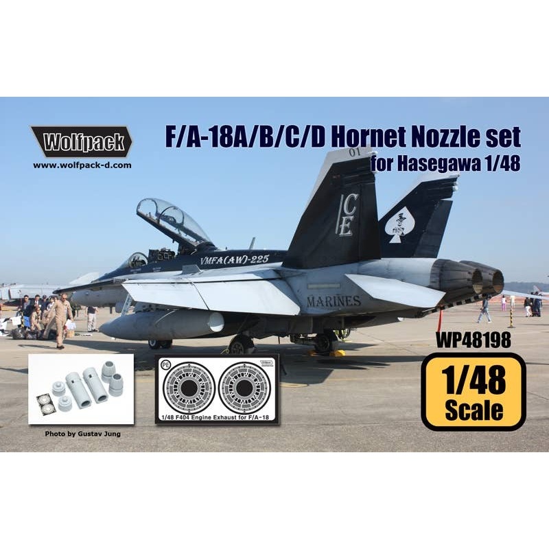 1/48 F/A-18A/B/C/D Hornet F404 Engine Nozzle Set (for Hasegawa)