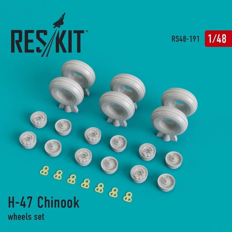 1/48 H-47 Chinook Wheels Set