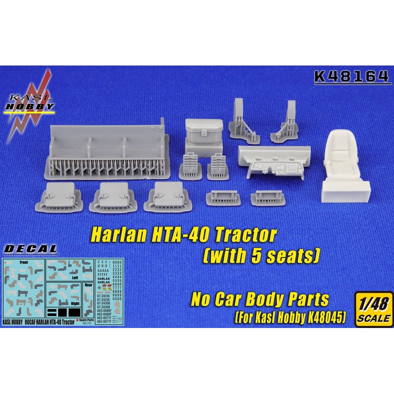 1/48 Harlan HTA-40 Tractor (ROCAF with 5 seats) (No Car Bady Parts) (For Kasl Hobby K48045)