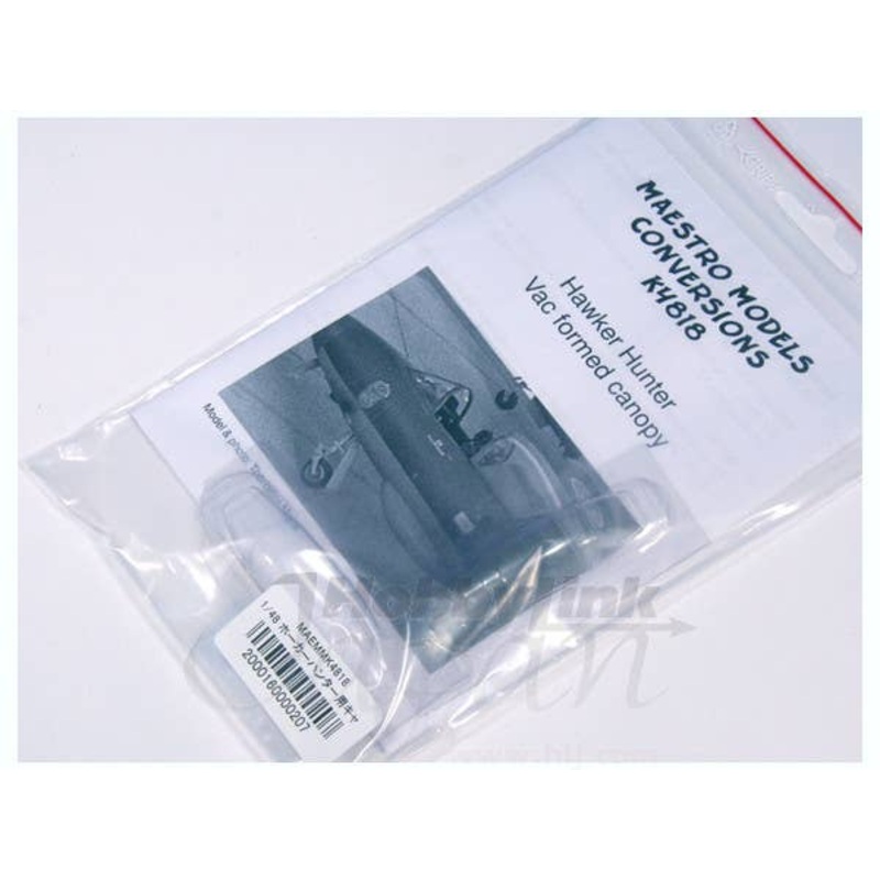 1/48 Hawker Hunter Vacformed Canopy