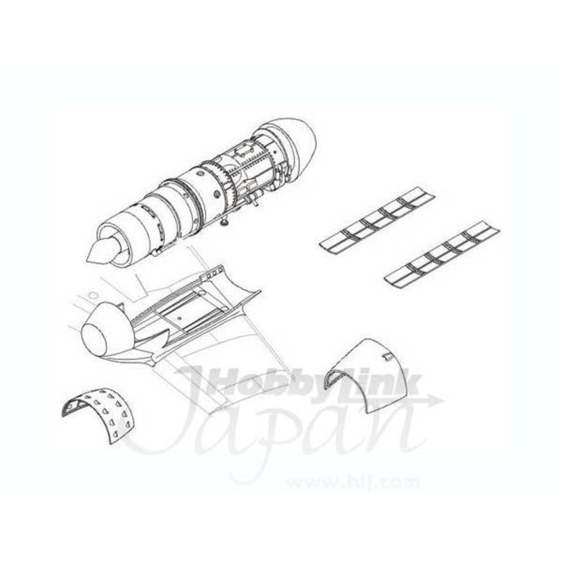 1/48 Me262A Engine Set for Tamiya