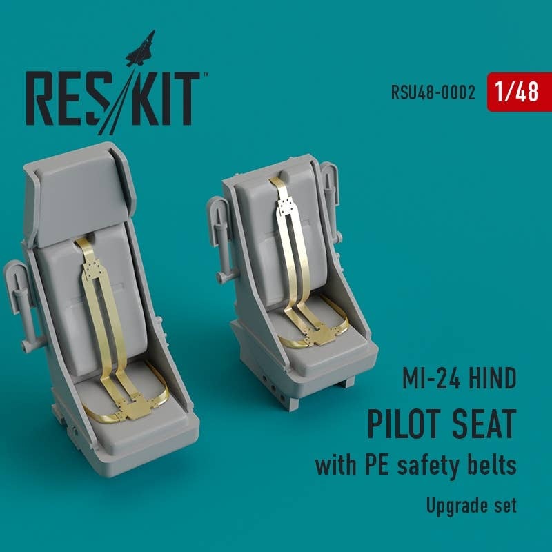 1/48 MI-24 Hind. Pilot Seat with PE Safety Belts