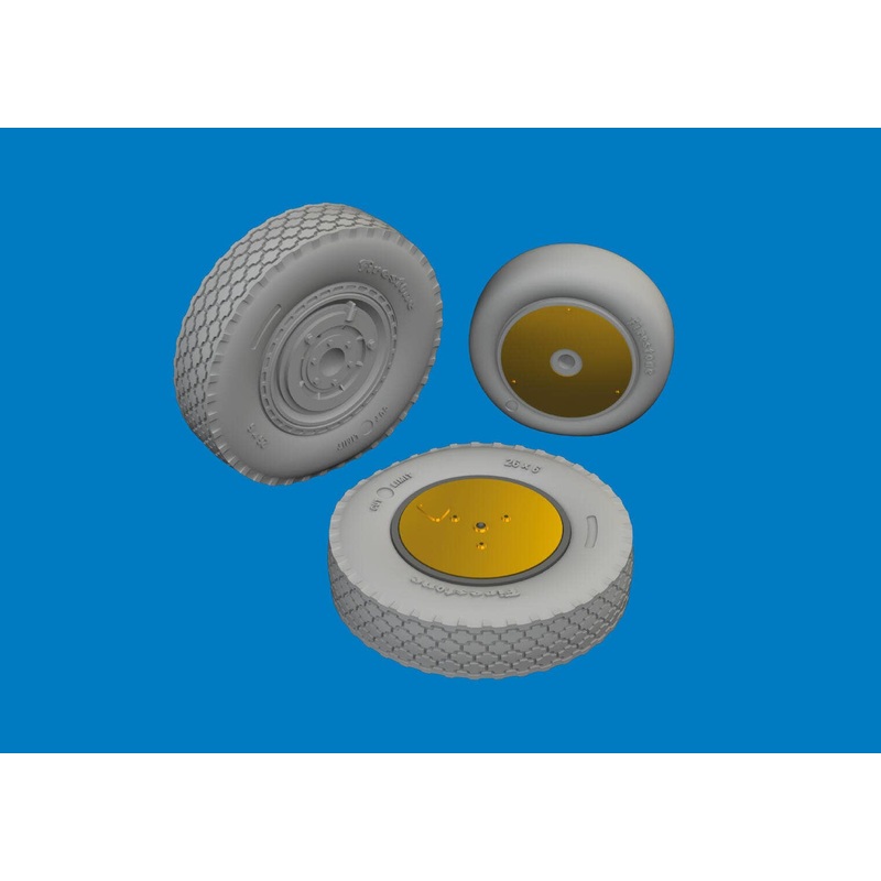 1/48 P-39 wheels late