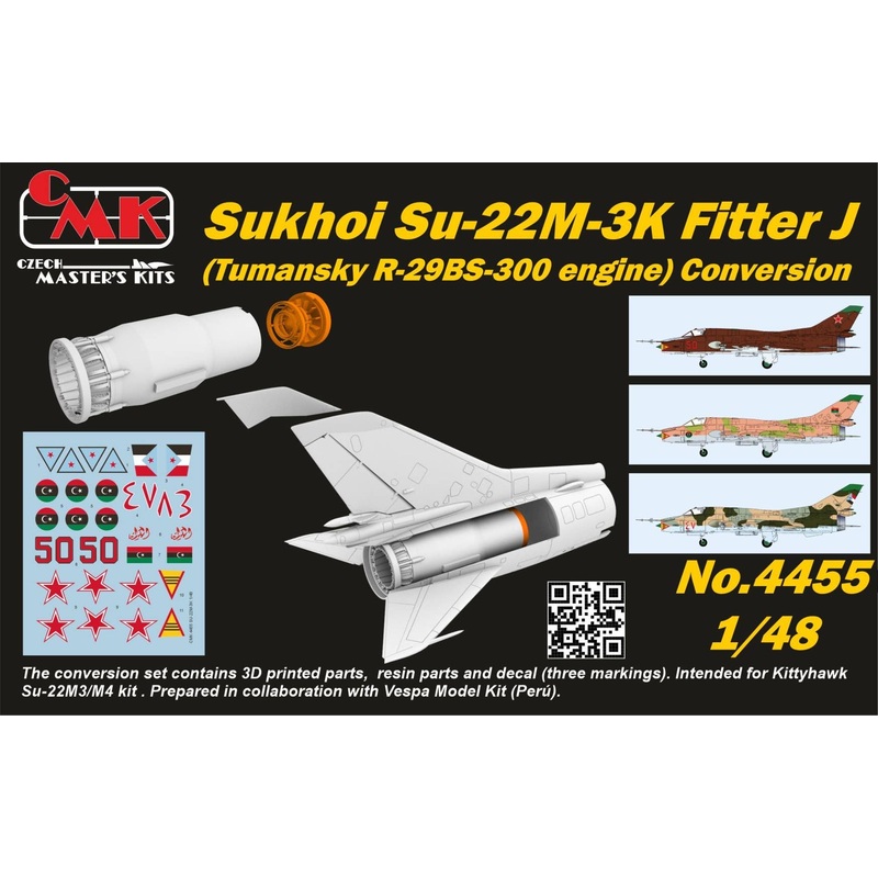 1/48 Sukhoi Su-22M-3K Fitter J (Tumansky R-29BS-300 engine) Conversion