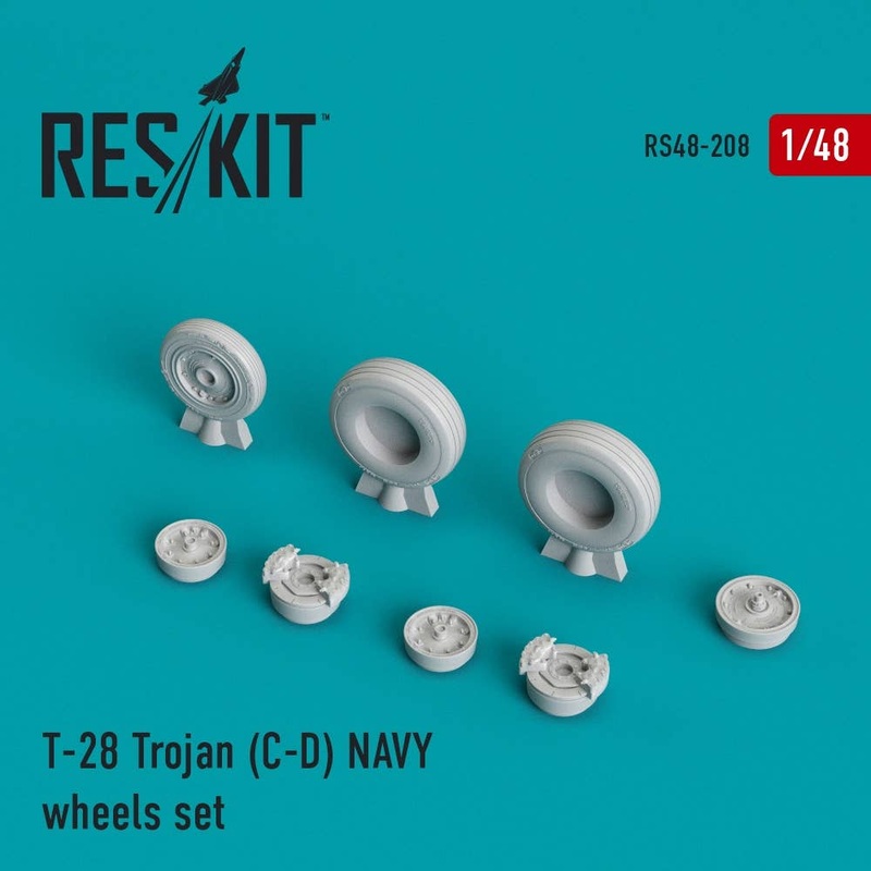 1/48 T-28 Trojan (C-D) Navy Wheels Set