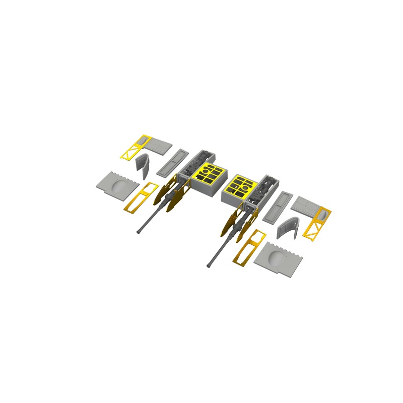 1/48 A6M5 Type 52 gun bays PRINT (Eduard)