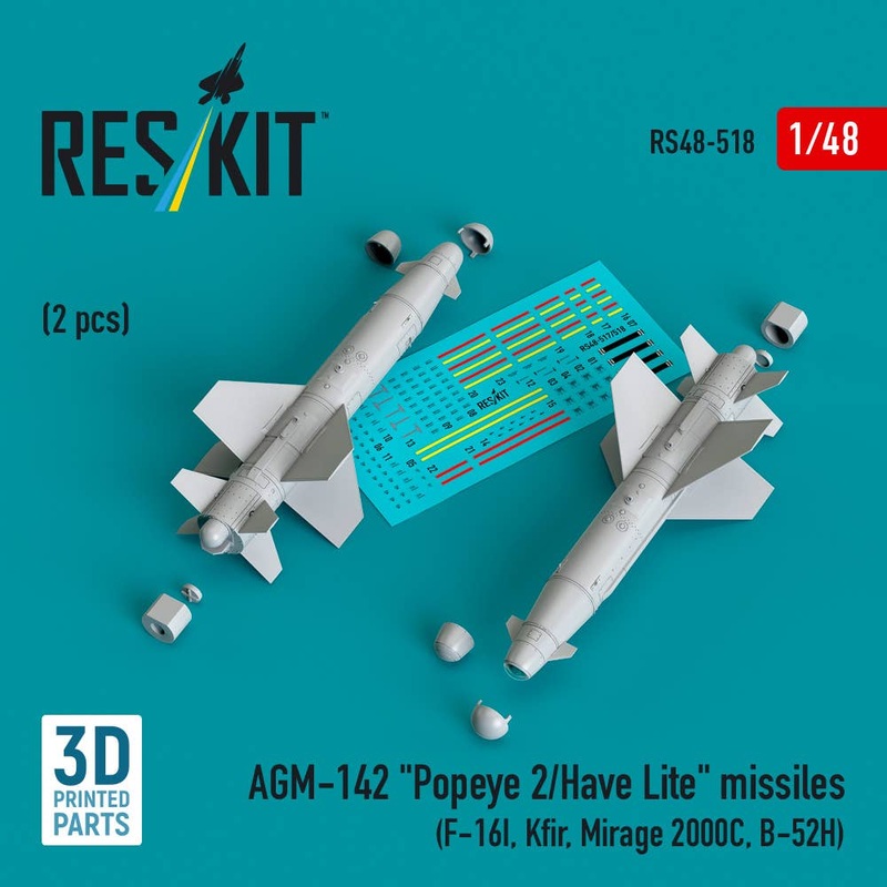 1/48 AGM-142 Popeye 2/Have Lite missiles (2 pcs)