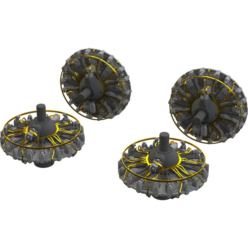 1/48 B-17F engines
