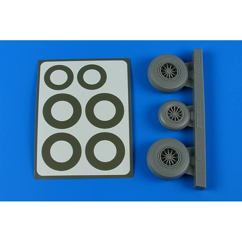 1/48 B-26K Invader wheels & paint masks - early (for ICM)