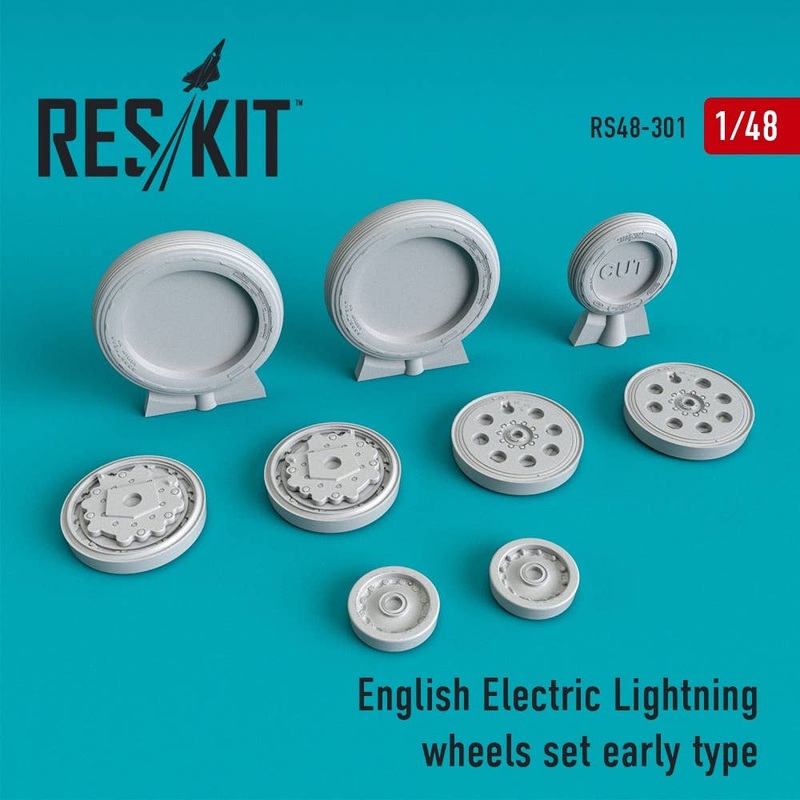 1/48 English Electric Lightning Wheels Set Early Type (for Airfix)