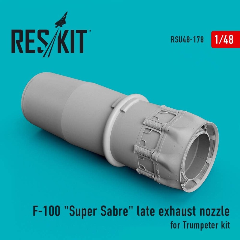 1/48 F-100 Super Sabre late exhaust nozzle for Trumpeter kit