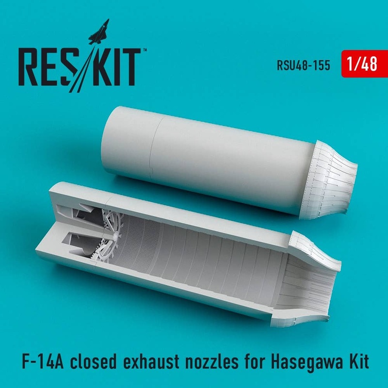 1/48 F-14A closed exhaust nozzles for Hasegawa Kit