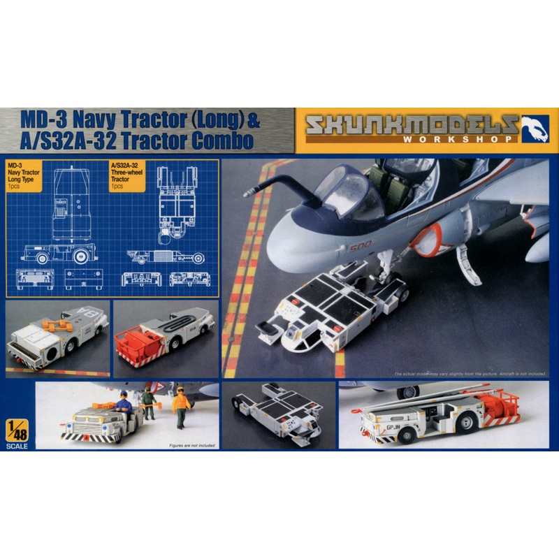 1/48 MD-3 Navy Tractor (Long) & A/S32A-32 Tractor Combo