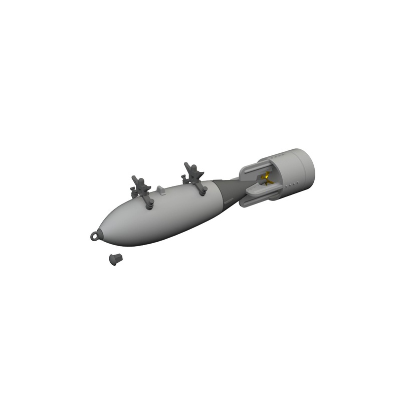 1/48 P-40 500lb GP British bomb (Eduard)