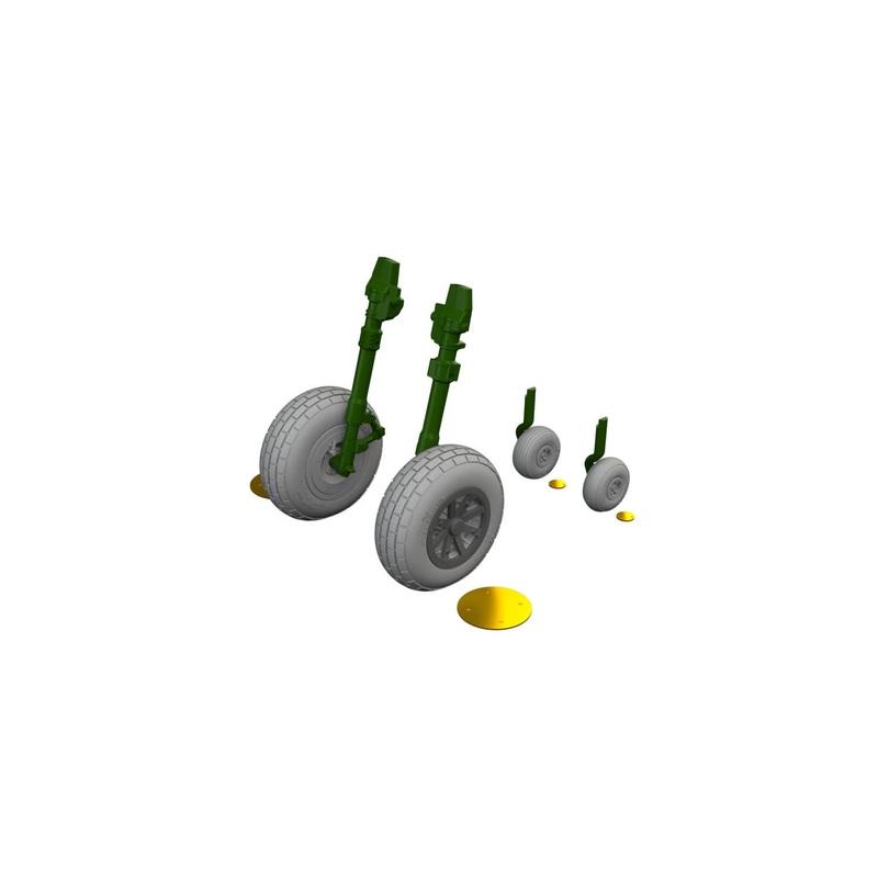 1/48 P-40E wheels block tread