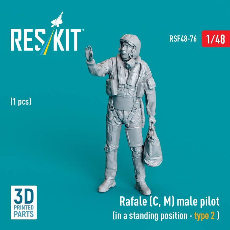 1/48 Rafale (C, M) male pilot (in a standing position - type 2) (1 pcs)