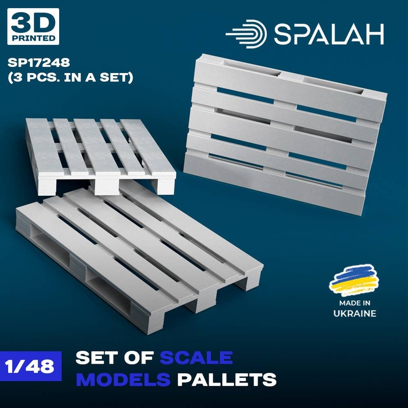 1/48 Set of scale models Pallets, (3 psc)