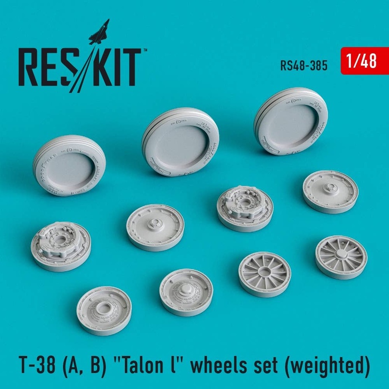 1/48 T-38 (A, B) Talon l wheels set (weighted)