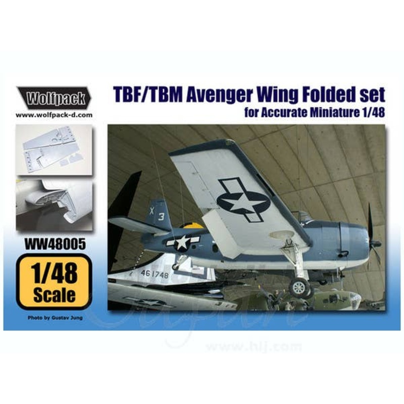 1/48 TBF/TBM Avenger Wing Folded Set (for Accurate Miniatures)