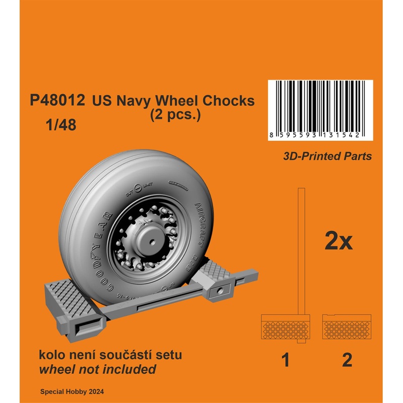 1/48 US Navy Wheel Chocks (2 pcs)