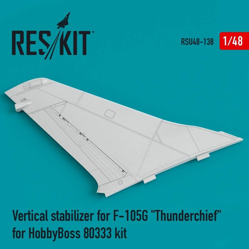1/48 Vertical stabilizer for F-105G Thunderchief for HobbyBoss 80333 kit