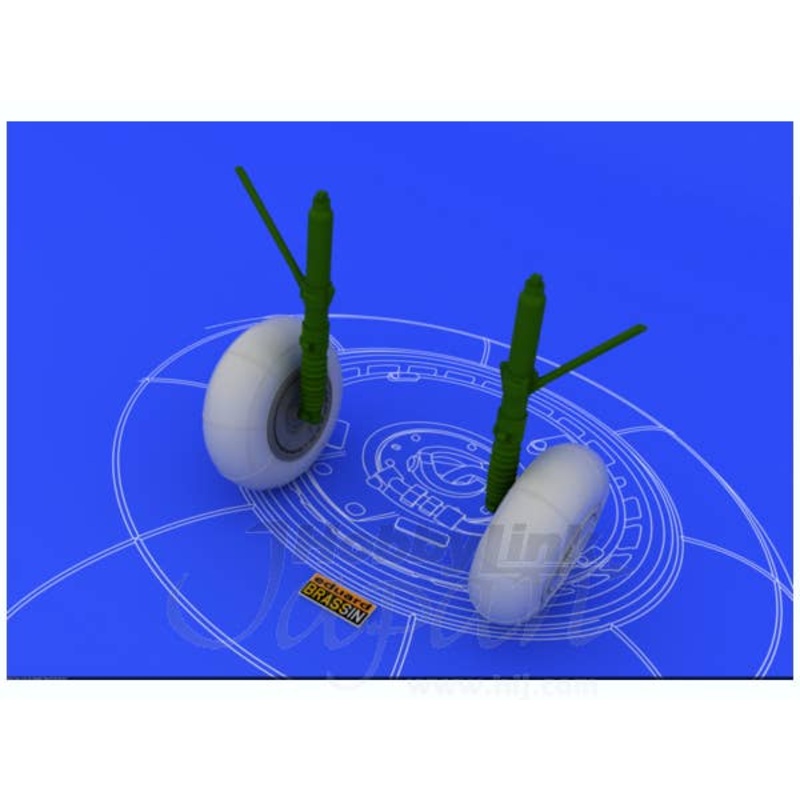 1/48 Bf 110 E/F/G Main Undercarriage Wheels (Eduard)