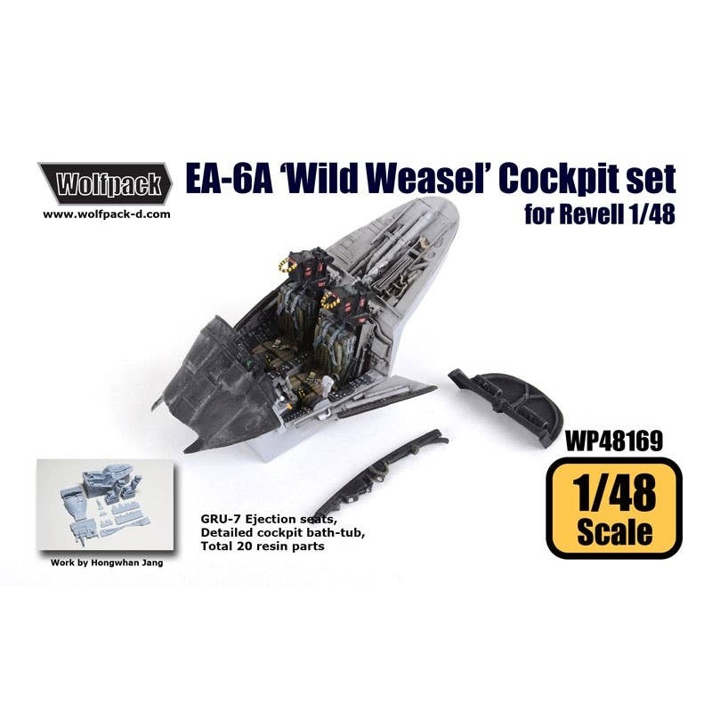 1/48 EA-6A cockpit set (for level)