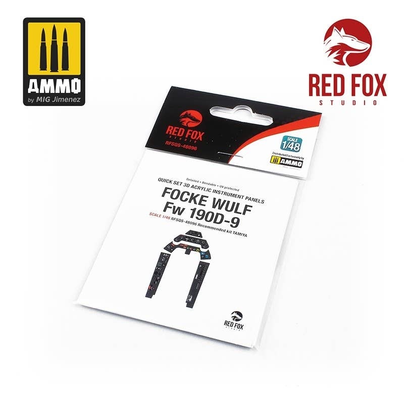 1/48 Fw190D-9 3D Acrylic Instrument Panel (for Tamiya)