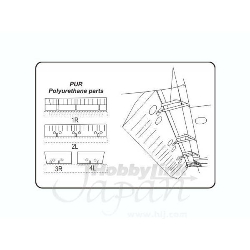 1/48 Hellcat Wing Flaps for Hasegawa