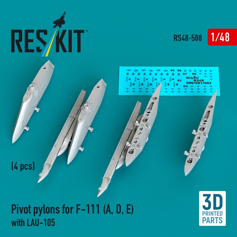 1/48 Pivot pylons for F-111 (A, D, E) with LAU-105 (4 pcs)