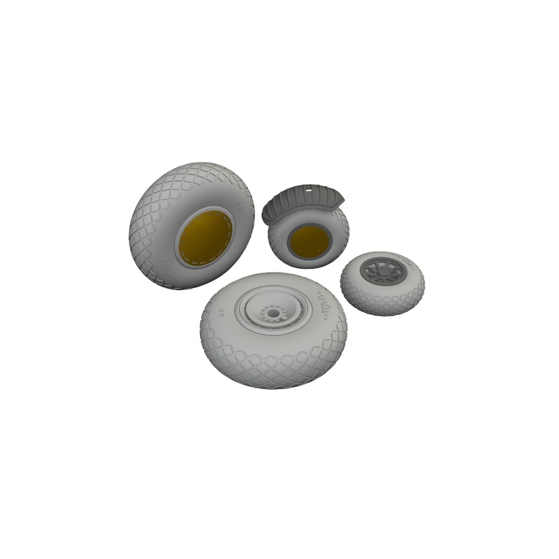 1/48 B-24D Wheels (For Hobby Boss)