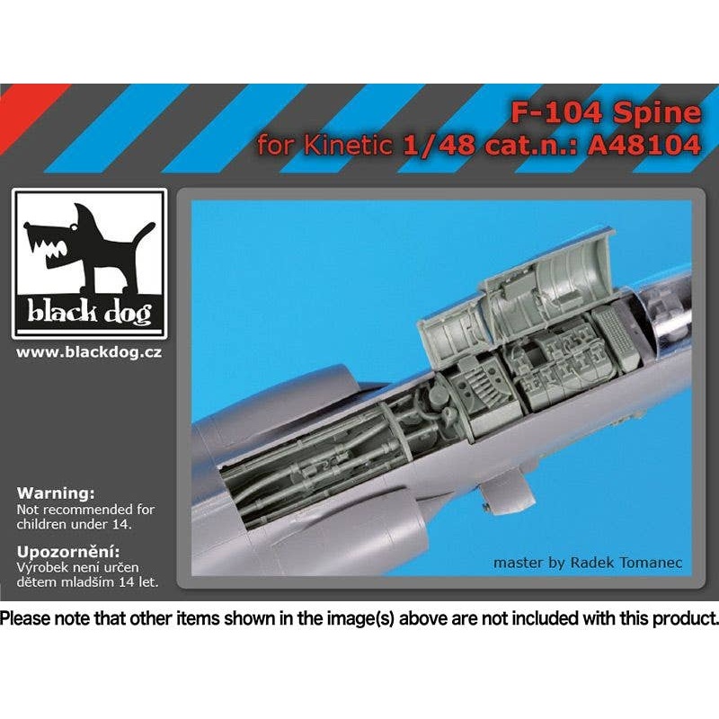 1/48 Electronic Equipment On The Upper Surface Of The F-104 (for Kinetic)