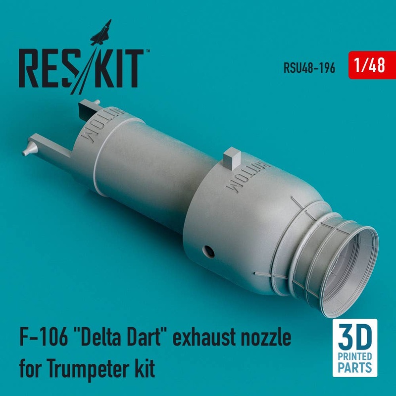 1/48 F-106 Delta Dart exhaust nozzle for Trumpeter kit (3D Printing)
