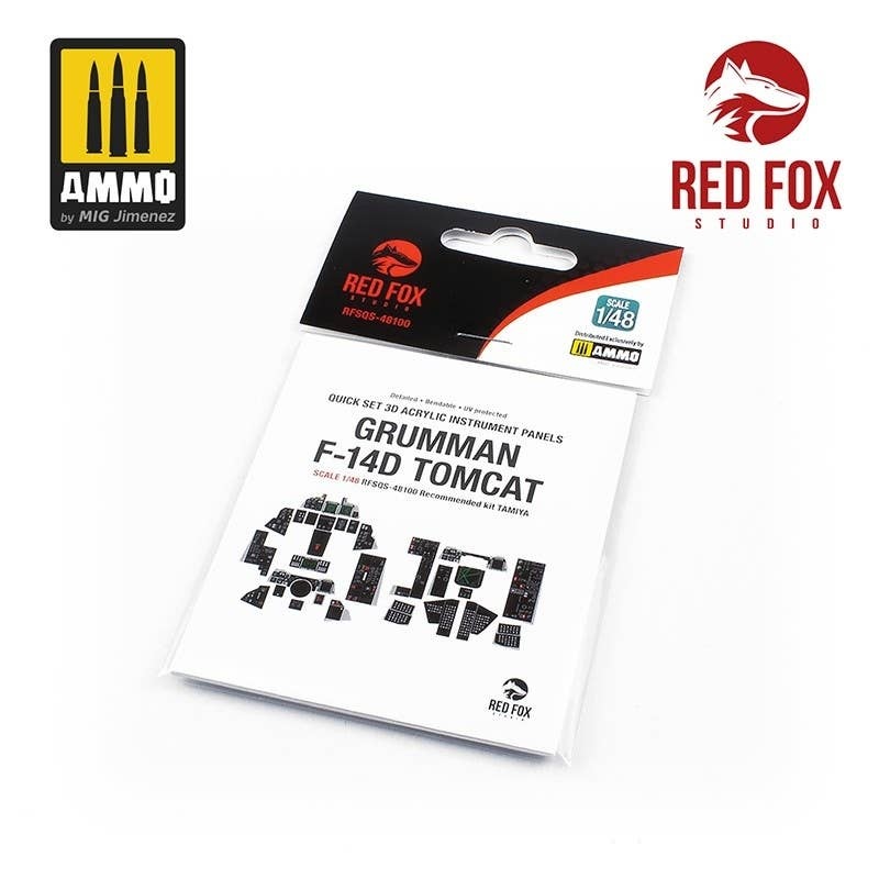 1/48 F-14D Tomcat 3D Acrylic Instrument Panel (for Tamiya)