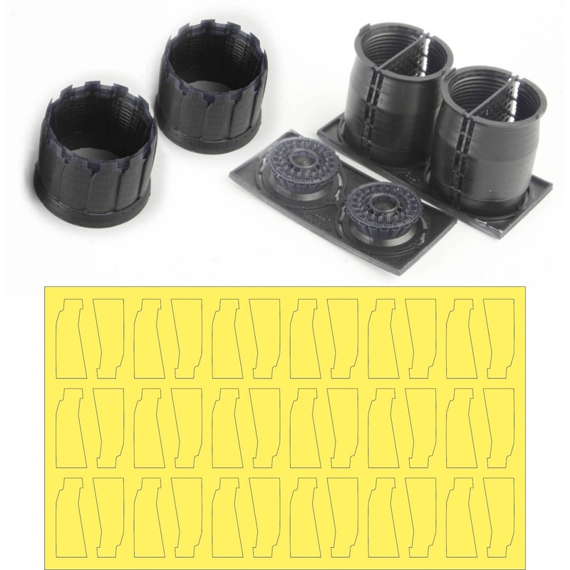 1/48 F-15 K/SG GE Exhaust Nozzle & After Burner Set (Opened)