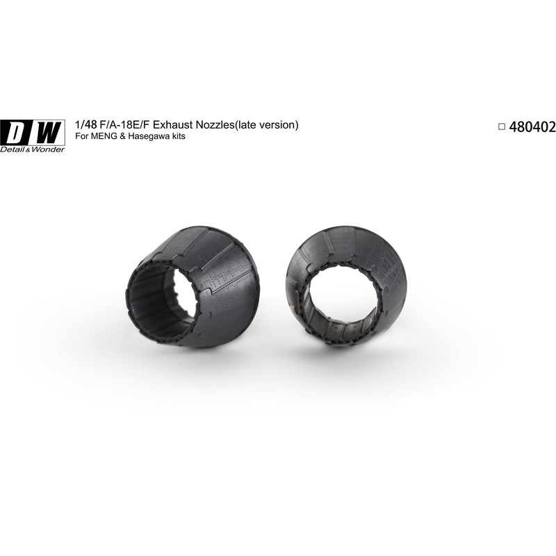 1/48 F/A-18E/F Exhaust Nozzles (late version) for HASEGAWA/MENG Kit