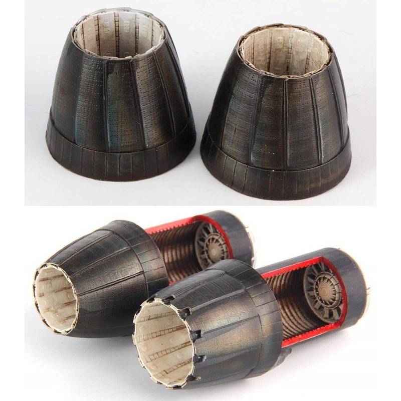 1/48 F/A-18E/F/G GE Exhaust Nozzle Set Closed & After Burner Set (for Revell)