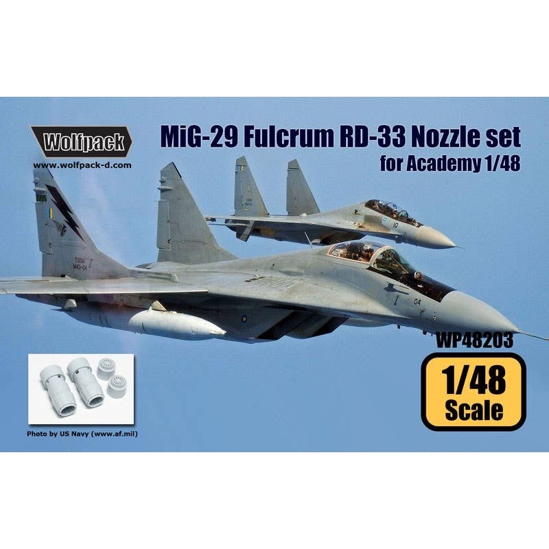 1/48 MiG-29 Fulcrum RD-33 Engine Nozzle Set (for Academy)