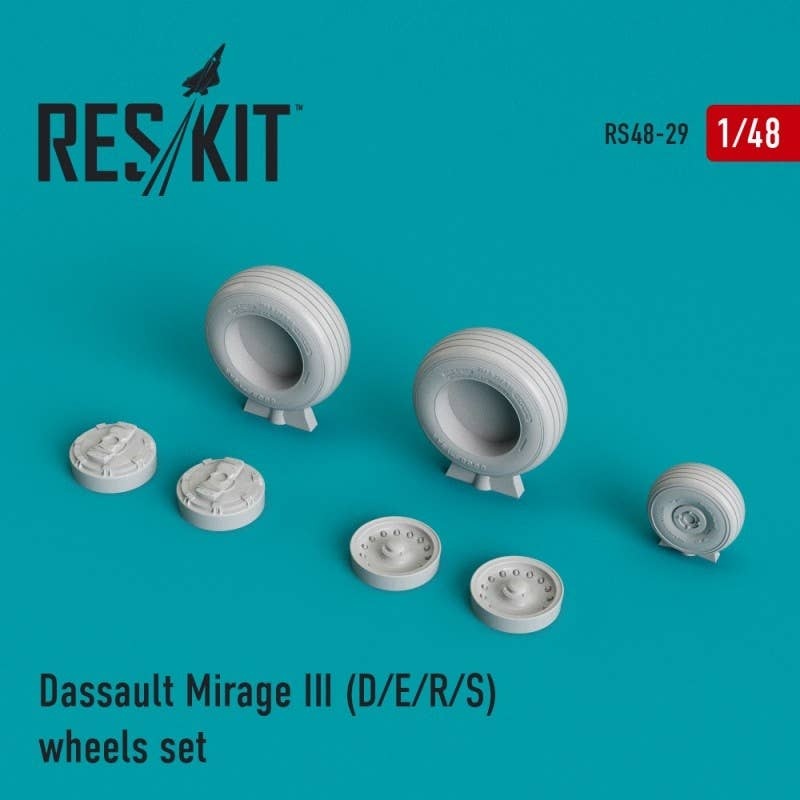 1/48 Mirage III (D/E/R/S) wheels set