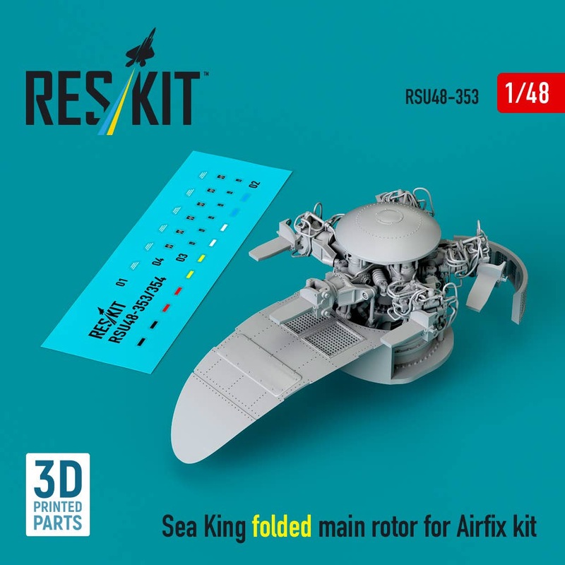 1/48 Sea King folded main rotor for Airfix kit