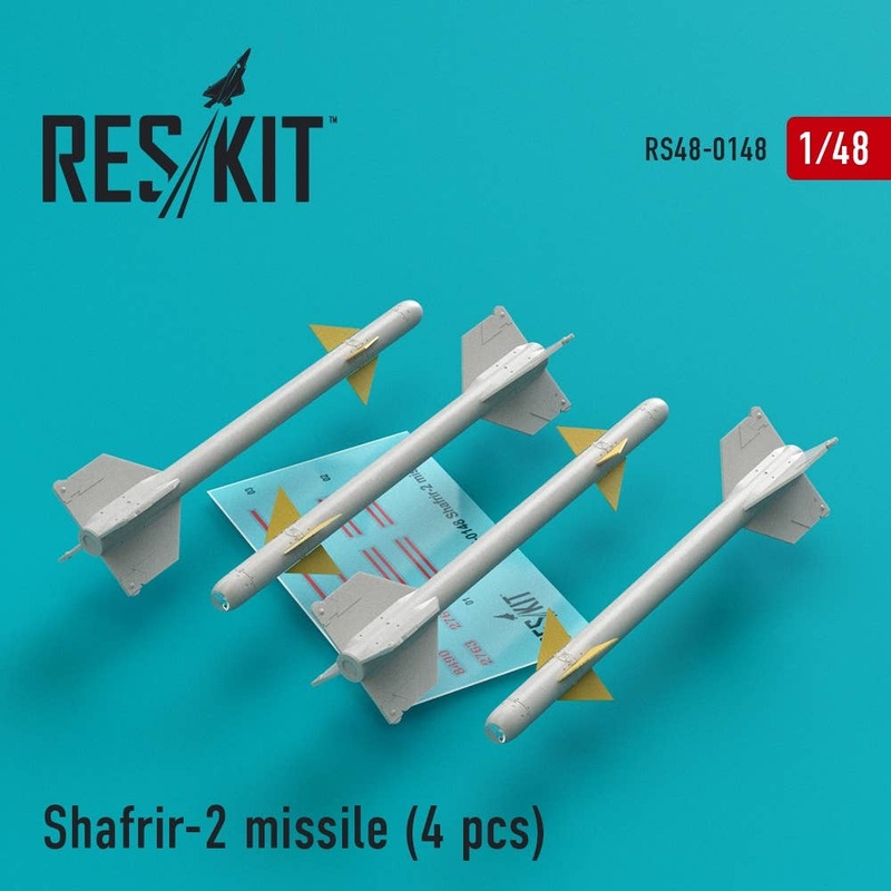 1/48 Shafrir-2 Missile (4pcs) (Mirage 3C, Mirage 3CJ, Super Mystere)