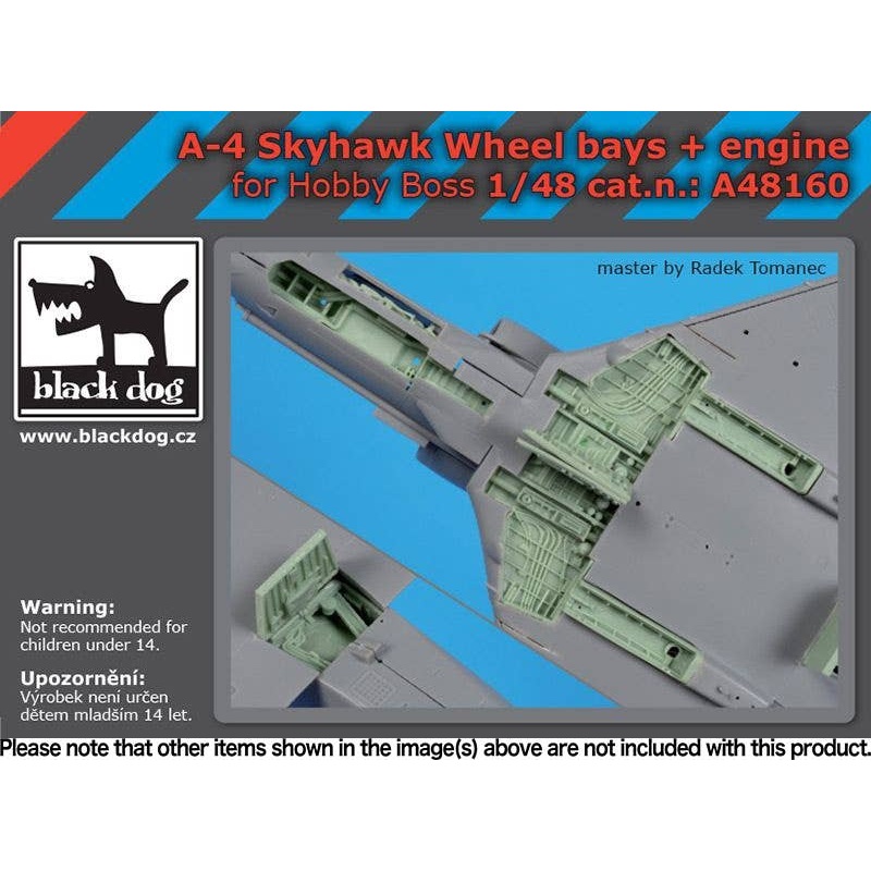 1/48 A-4 Skyhawk wheel Bays+ Engine