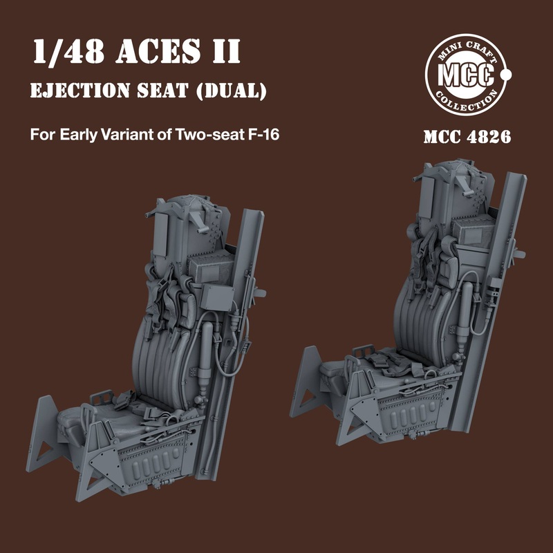 1/48 ACES II Ejection Seats for F-16 Two-seat Variant Early (2pcs)