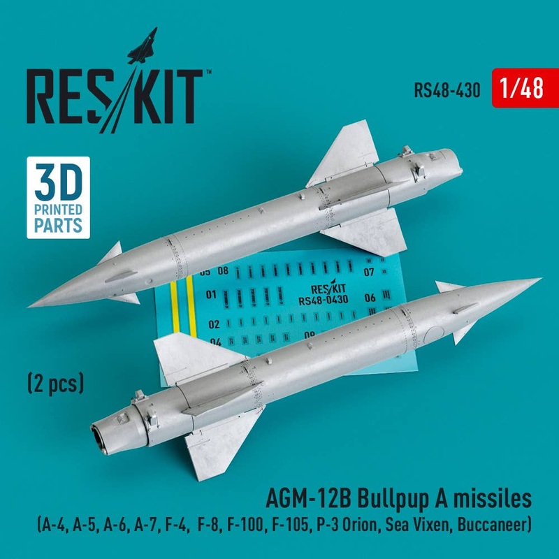 1/48 AGM-12B Bullpup A missiles (2 pcs) (3D Printed)