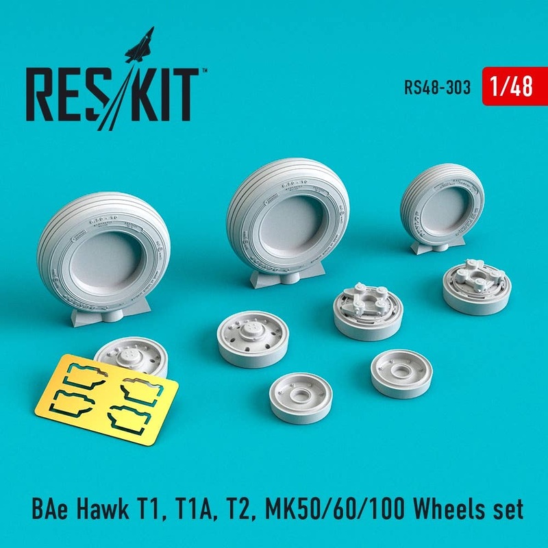 1/48 BAe Hawk T1, T1A, T2, MK50/60/100 Wheels set