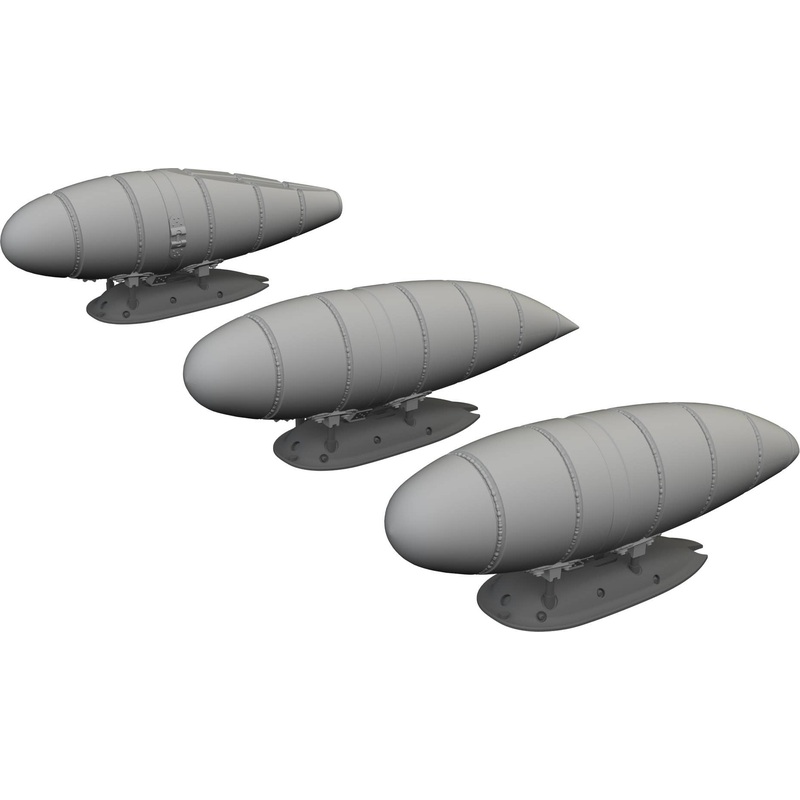 1/48 Bf 109K external fuel tanks (for EDUARD)